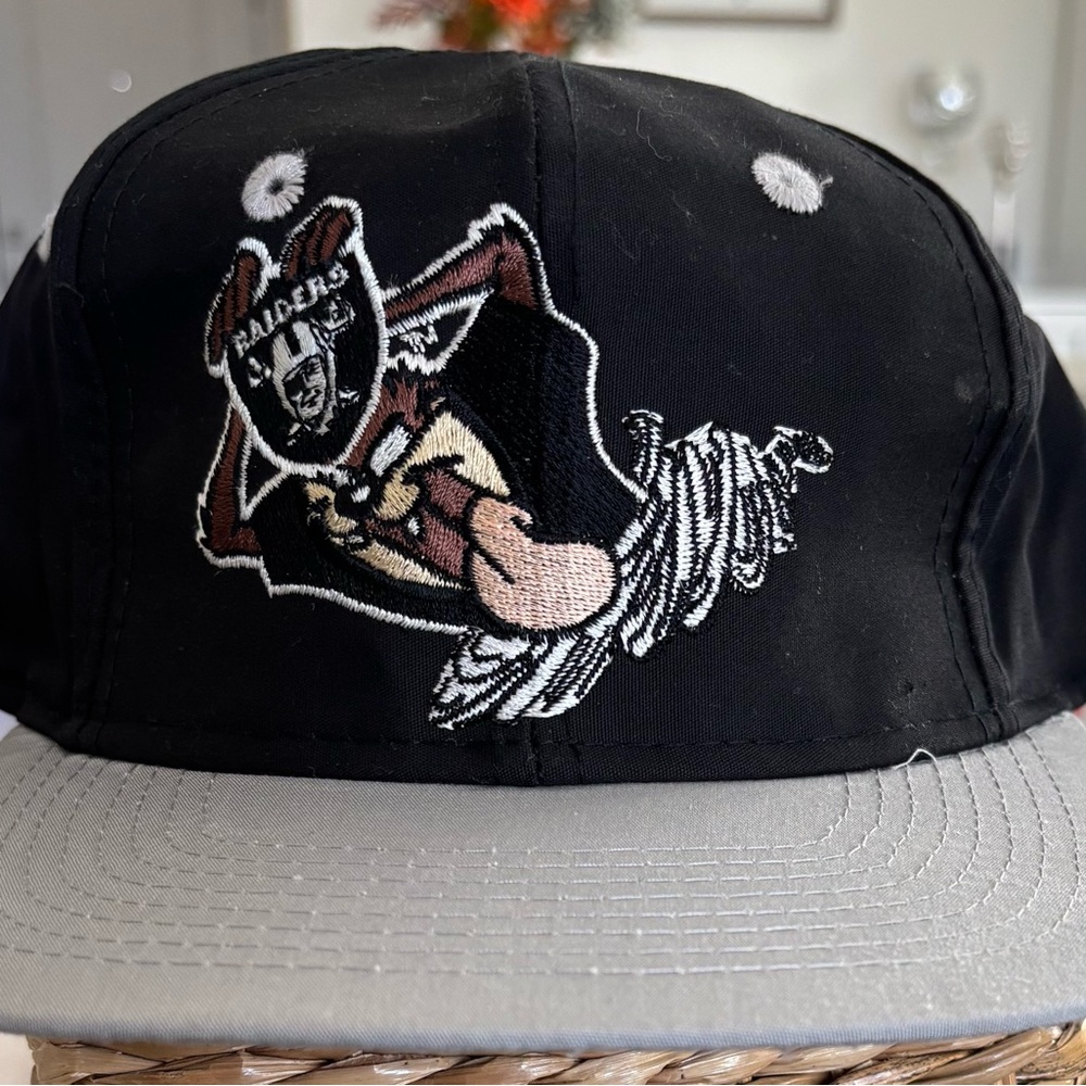 Black and Gray Raiders Cap